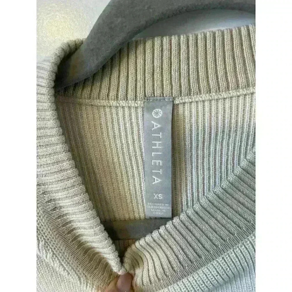 ATHLETA Trailhead Colorblock Merino Wool Cropped Sweater Size XS - Picture 6 of 8